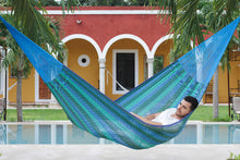 Load image into Gallery viewer, Queen Size Cotton Hammock in Caribe
